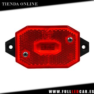 GALIBOS LED CUADRADO COLOR ROJO 12V 24V HOMOLOGADO