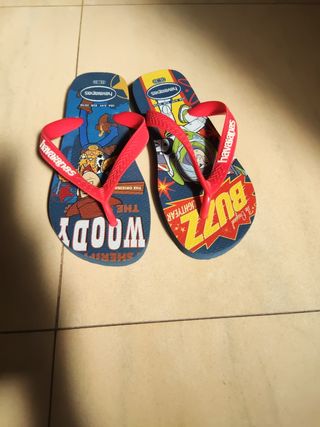 Chanclas Havaianas como nuevas. Toy Story