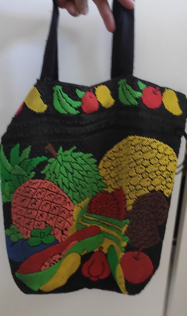 bolso tote vintage de cuentas