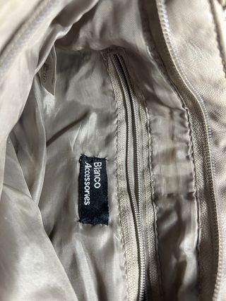 Bolso de poli piel al hombro de Blanco Accessories