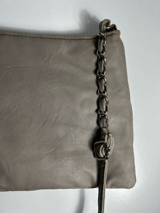 Bolso de poli piel al hombro de Blanco Accessories