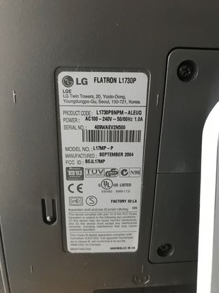 Pantalla ordenador LG y teclado HP