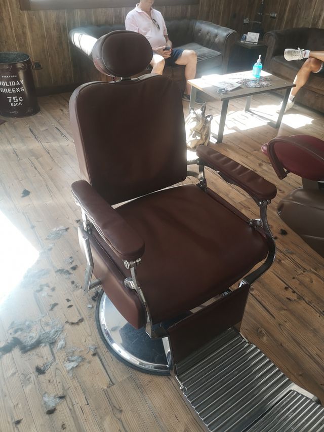 Sillón de barbero vintage