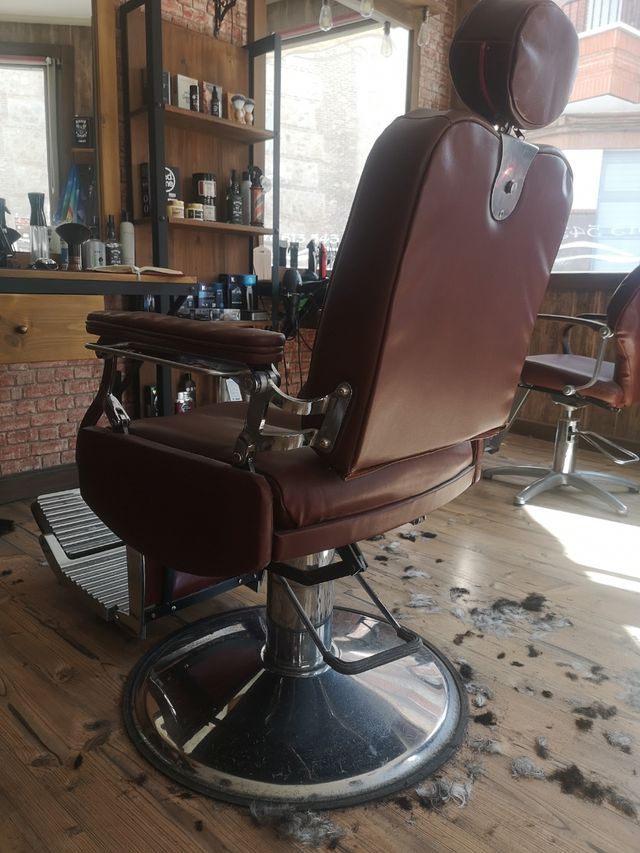 Sillón de barbero vintage
