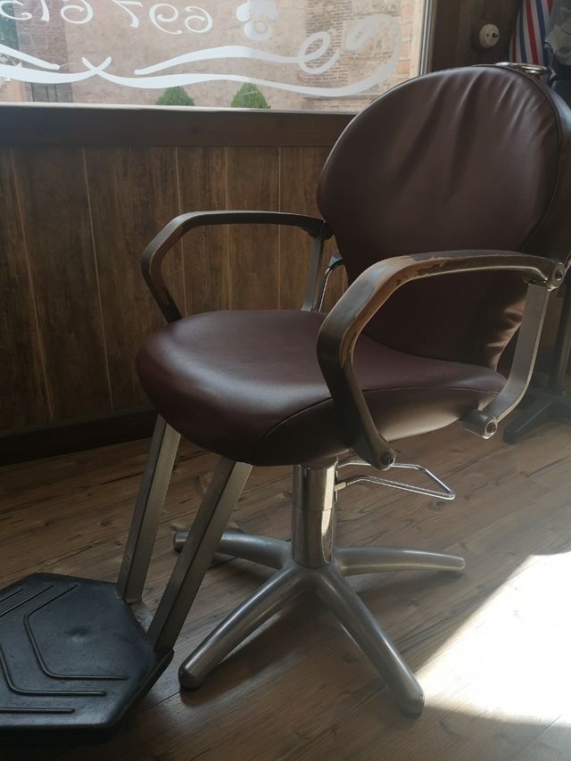 Sillón de barbero vintage