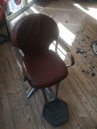 Sillón de barbero vintage