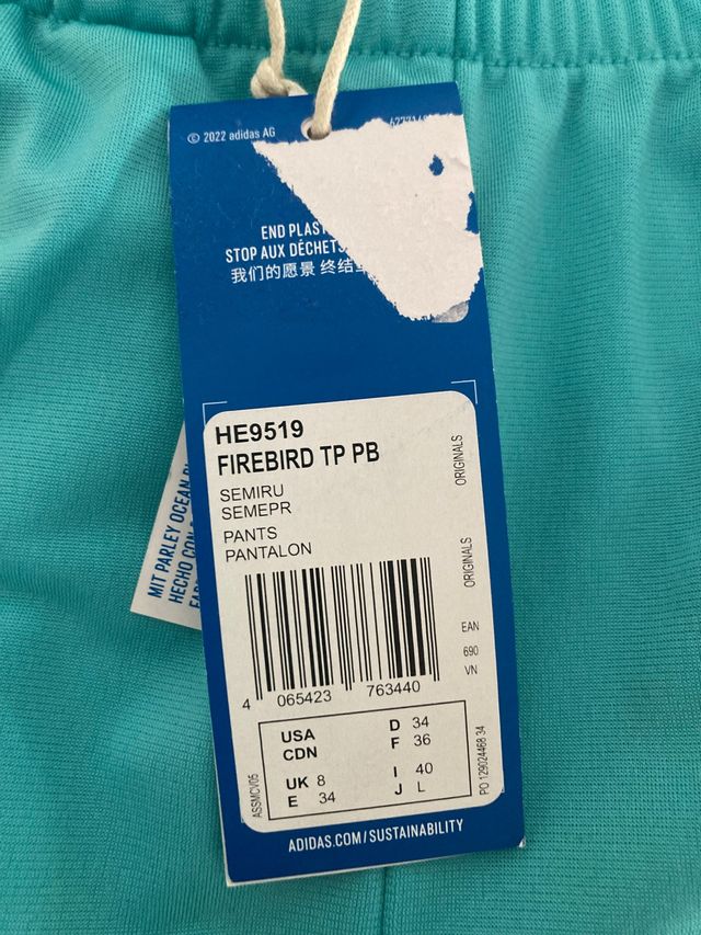 Chándal Adidas Firebird TT talla 34