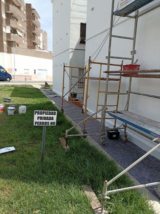 .Fachadas Rehabilitación JR.  Andamio tubular