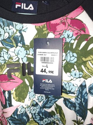 Sudadera tipo crop marca Fila