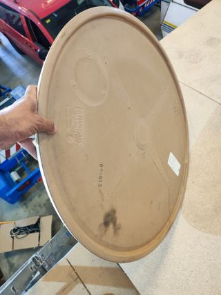 tarima circular mesa cóctel