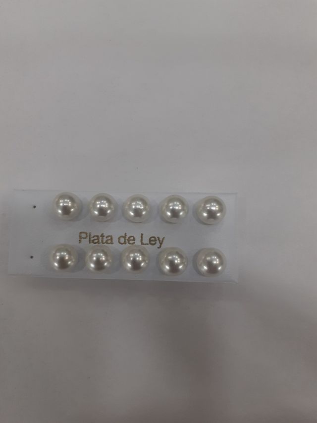 Pendientes perla de plata 