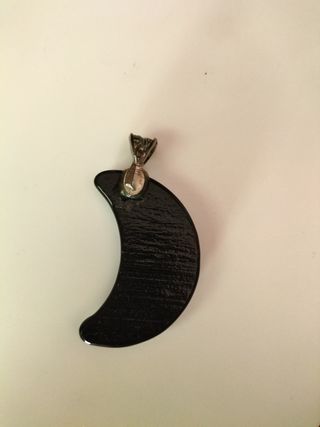 Colgante media luna cristal