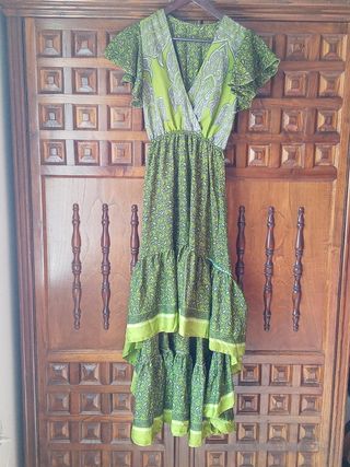 VESTIDO DE SEDA made in India