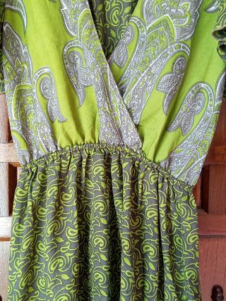 VESTIDO DE SEDA made in India