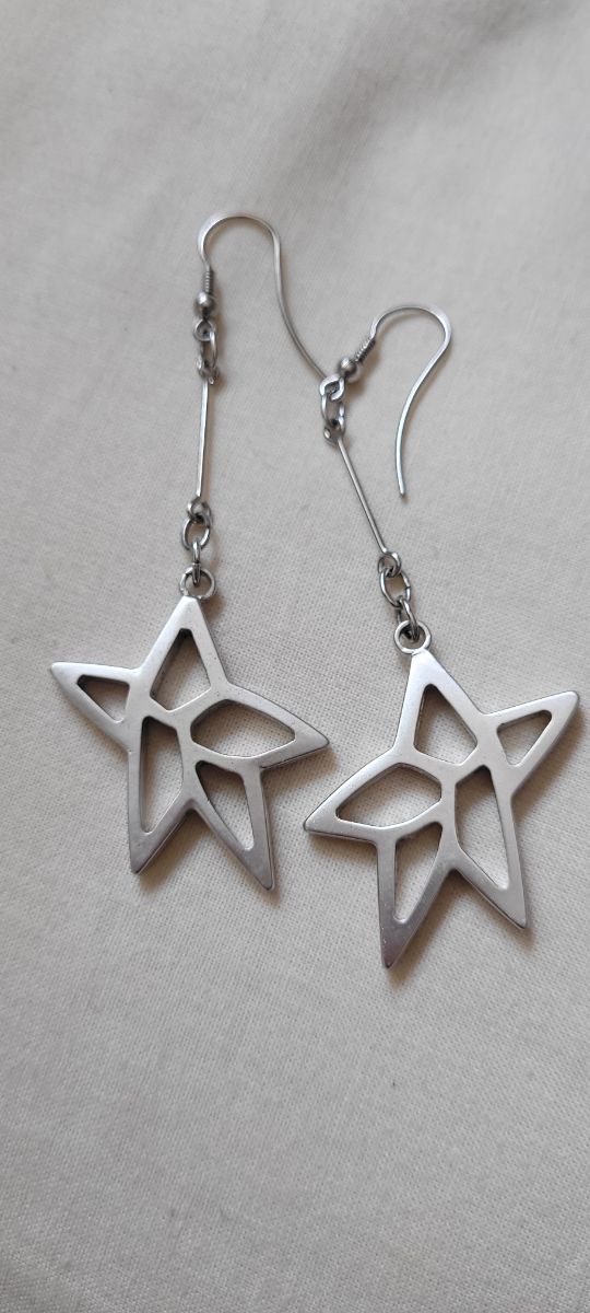 Orecchini a forma di stella Inox