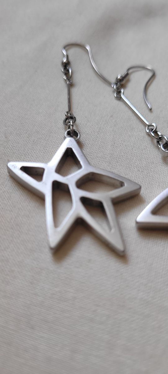 Orecchini a forma di stella Inox