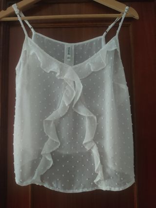 blusa blanca plumeti