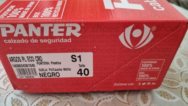 Calzado seguridad Panter Argos Correos