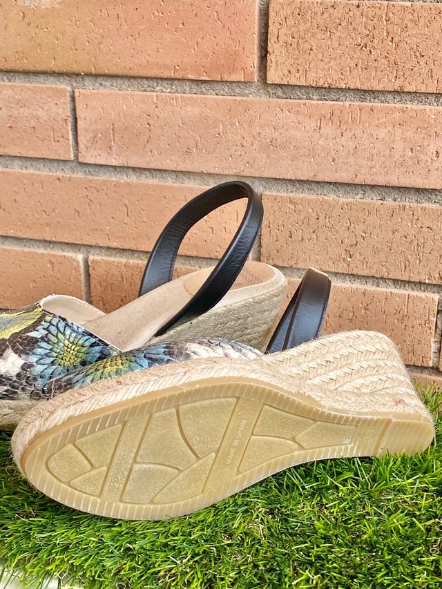 Avarcas menorquinas piel Castell Menorca talla 38 de segunda mano