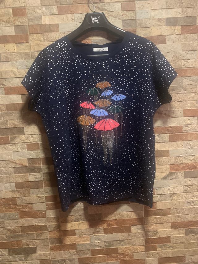 Camiseta señora con brillo