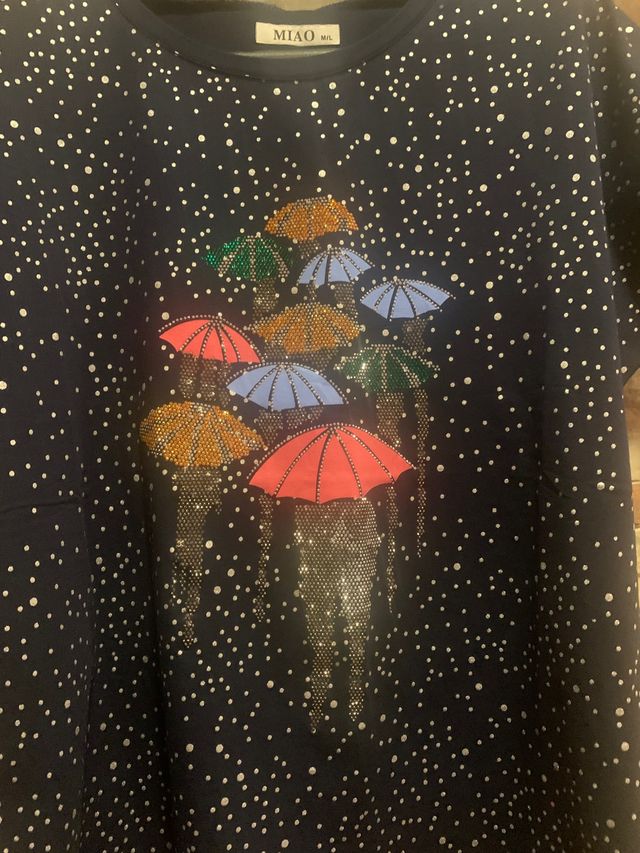 Camiseta señora con brillo