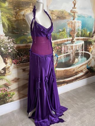 Vestido largo para baile, M/L con pedrería.