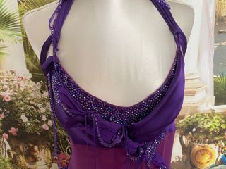 Vestido largo para baile, M/L con pedrería.