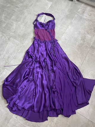 Vestido largo para baile, M/L con pedrería.