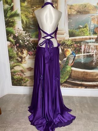 Vestido largo para baile, M/L con pedrería.