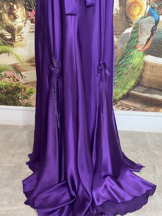 Vestido largo para baile, M/L con pedrería.