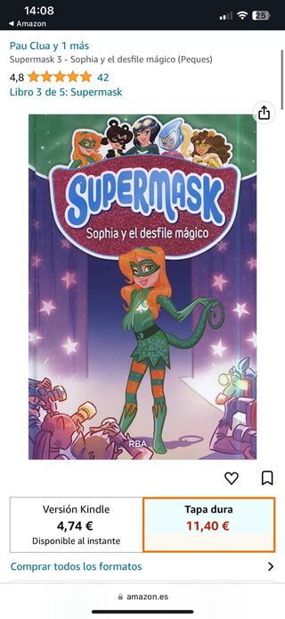 SUPERMASK LOTE 2 libros superhéroes NUEVOS