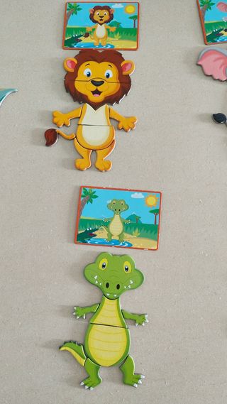 Puzzle animales con iman