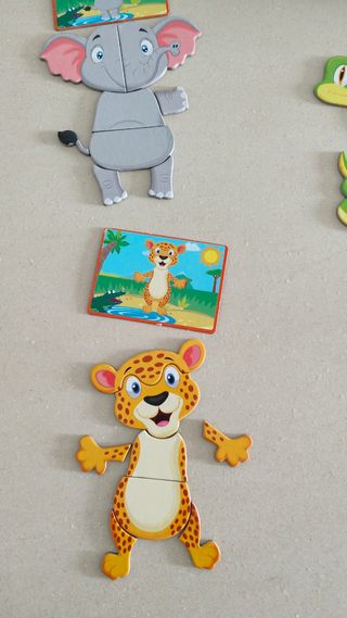 Puzzle animales con iman