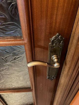 Puerta de Salón Madera Acristalada