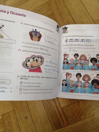 cuaderno música SM cuarto primaria