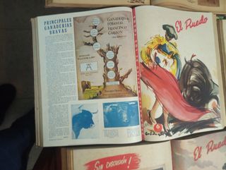 antiguos libros taurino el Ruedo ,años 50 ,60