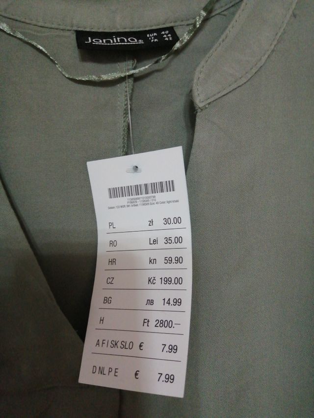 Vestito donna verde nuovo