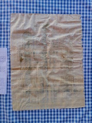 Antiguo papiro Egipcio.