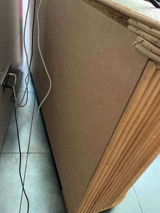 Mueble aparador mimbre años 70