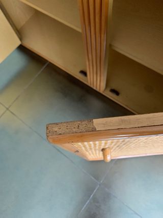 Mueble aparador mimbre años 70