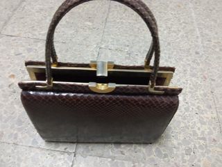2 bolsos vintage cocodrilo