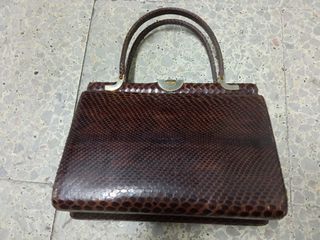 2 bolsos vintage cocodrilo