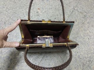 2 bolsos vintage cocodrilo