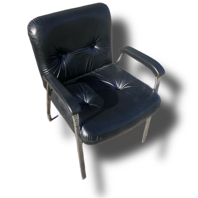 Silla vintage de cuero