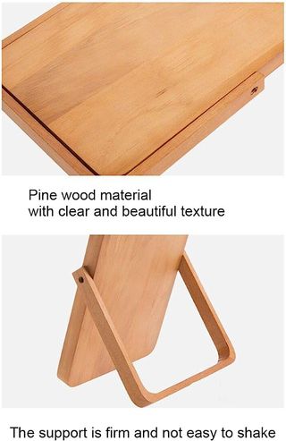 Espejo maquillaje de madera