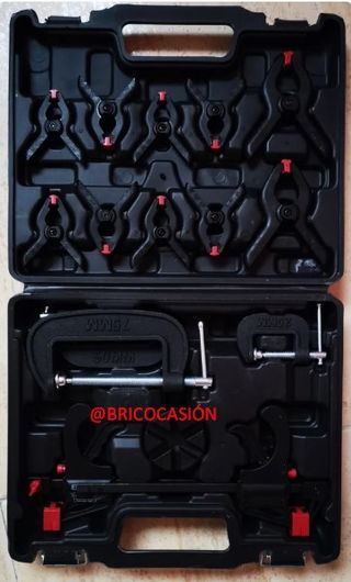 (NUEVO) Set de sargentos y pinzas parkside