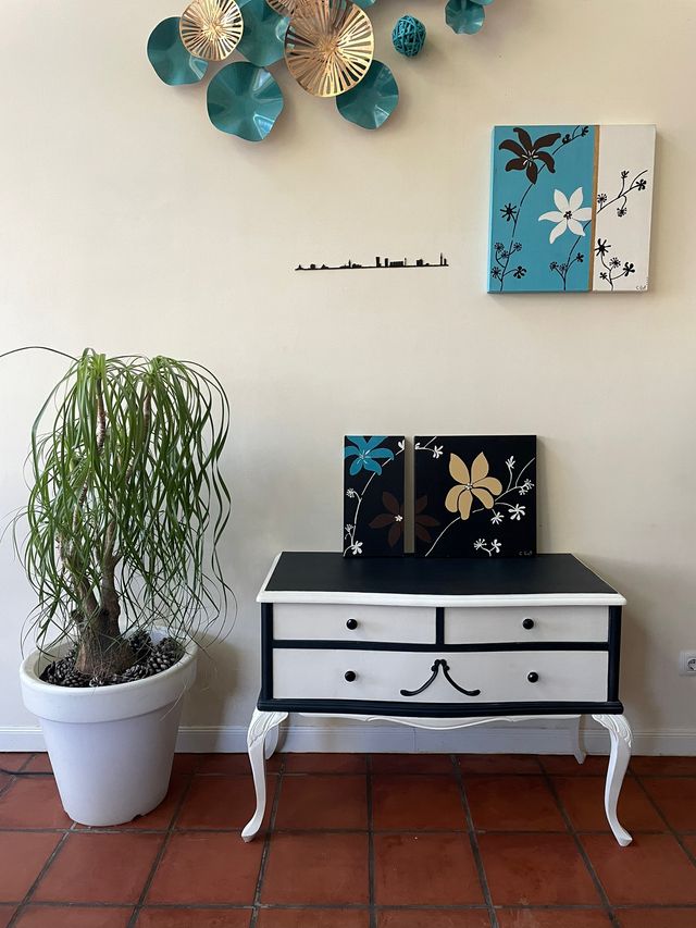 Cuadro Tríptico Floral