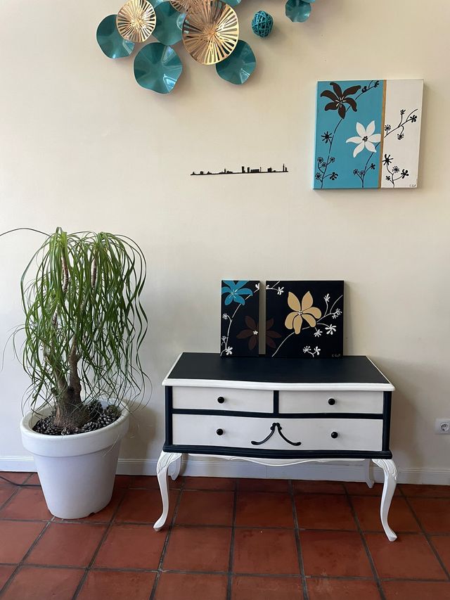 Cuadro Tríptico Floral