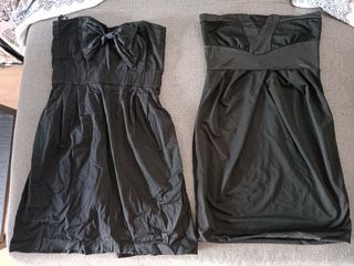 🖤 X2 vestidos palabra de honor