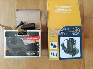 Bomba. Una de 220V, y otra de 12V